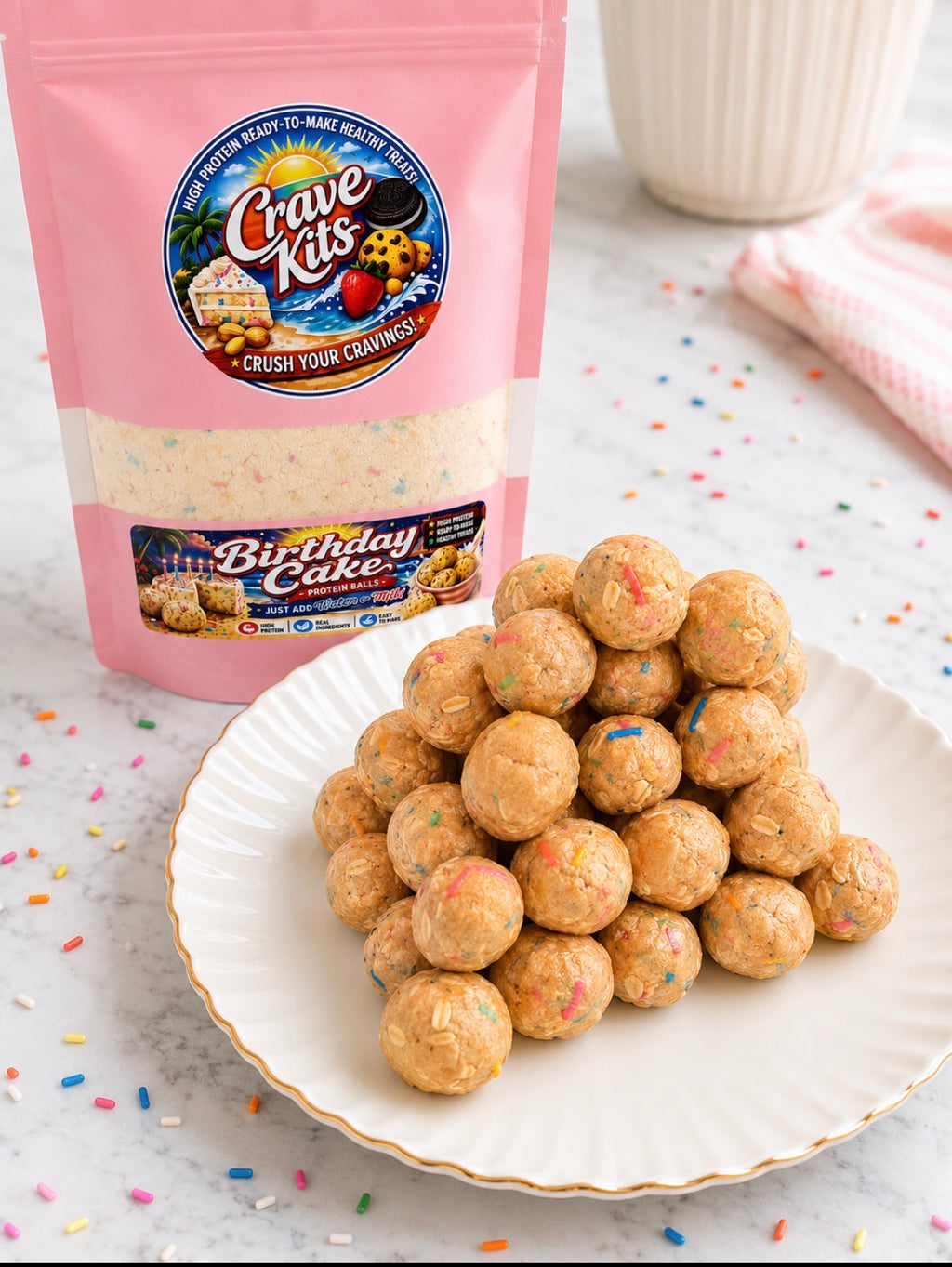 Birthday Cake Protein Ball Mix