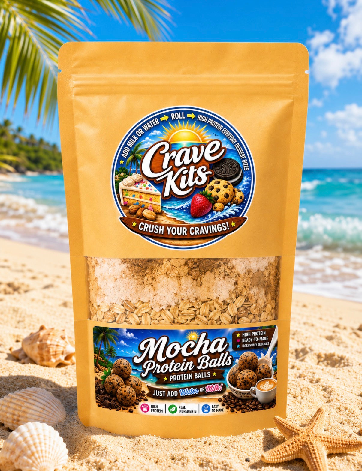 Mocha Protein Ball Mix – Limited Flavor | No Bake High Protein Snack (10.5 oz)