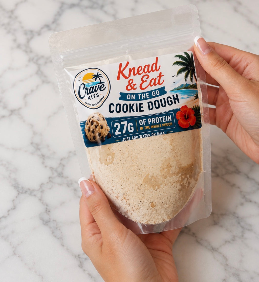 Classic Cookie Dough | On-the-Go Edible Cookie Dough | High Protein Snack Mix | Just Add Water | 27g Protein Per Pouch