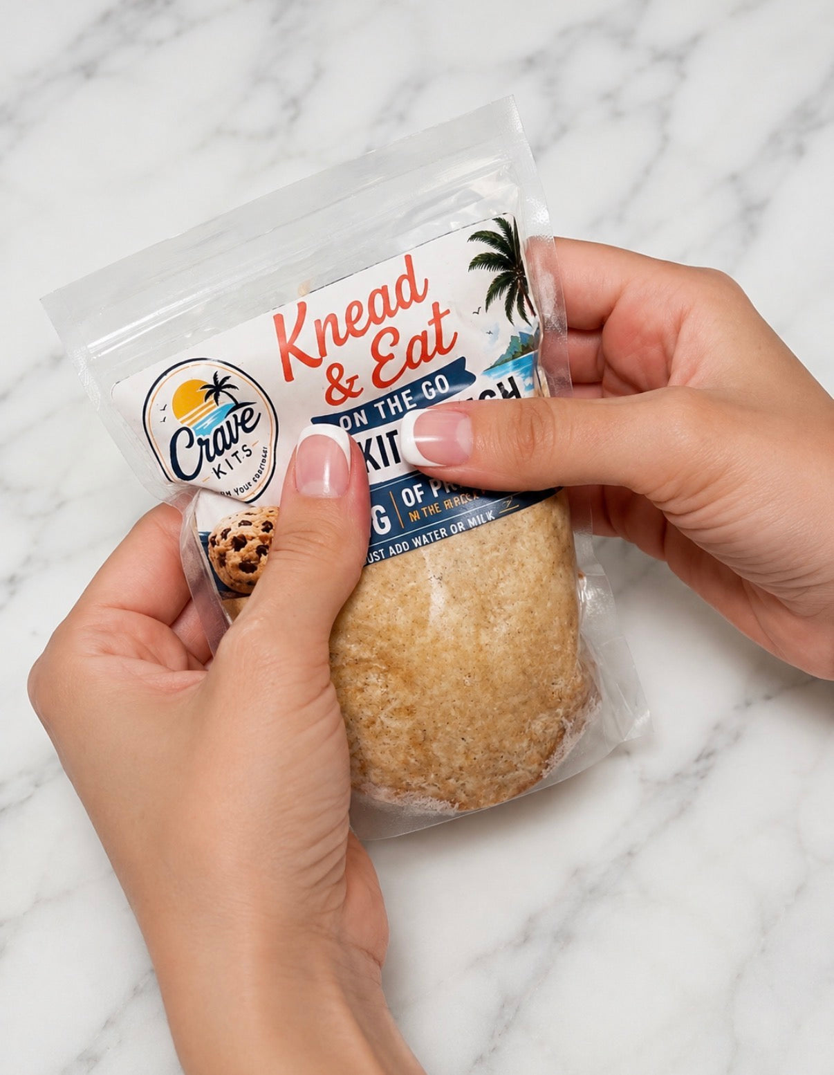 Classic Cookie Dough | On-the-Go Edible Cookie Dough | High Protein Snack Mix | Just Add Water | 27g Protein Per Pouch