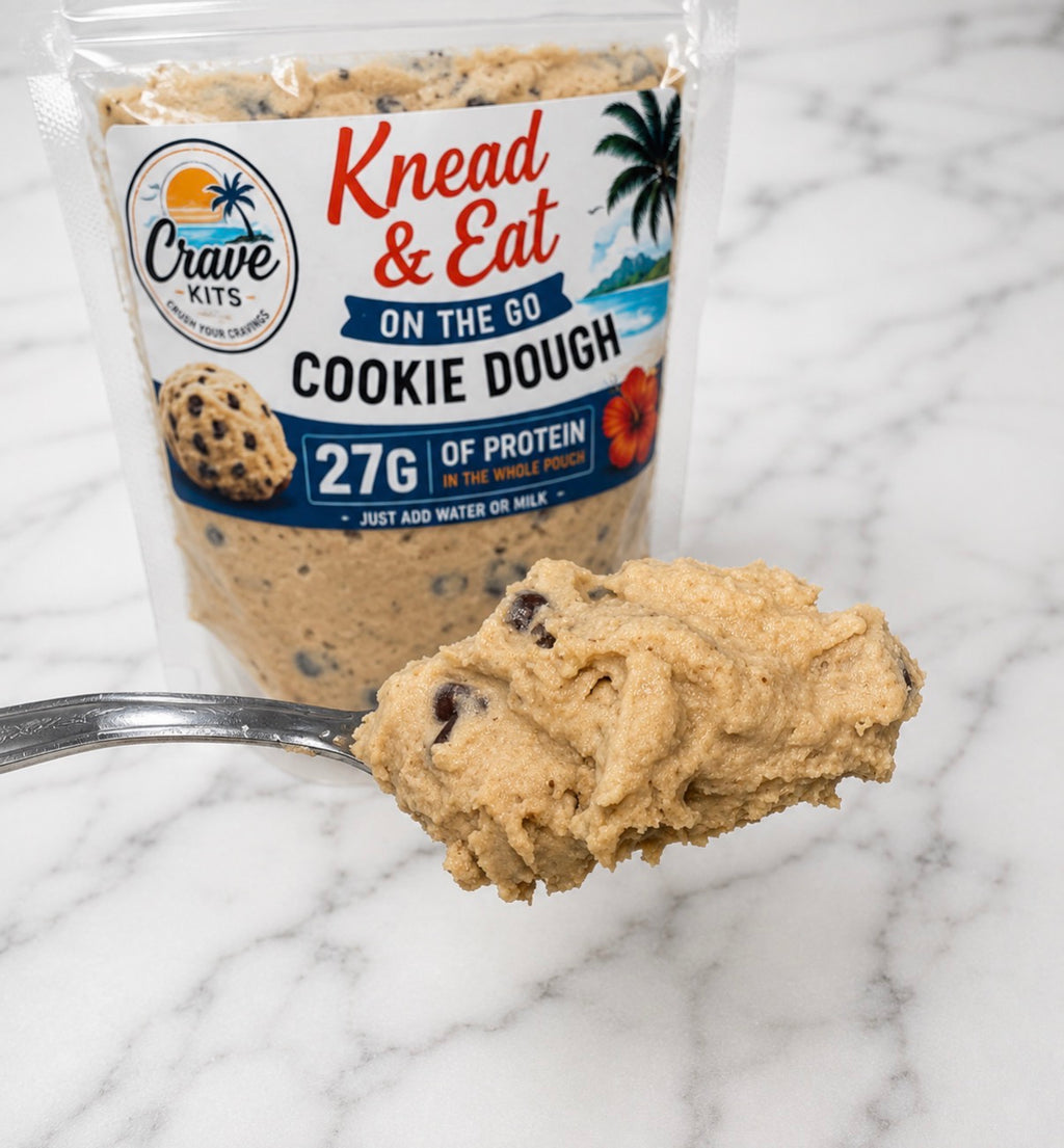 Classic Cookie Dough | On-the-Go Edible Cookie Dough | High Protein Snack Mix | Just Add Water | 27g Protein Per Pouch